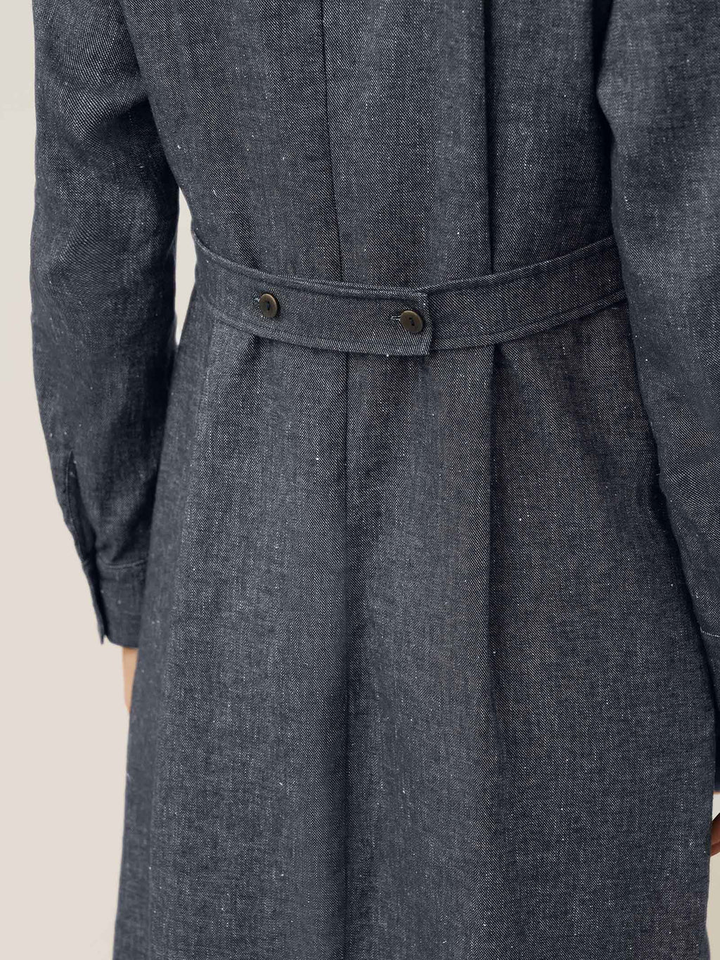 Robe-veste texture jean lin HANNAH