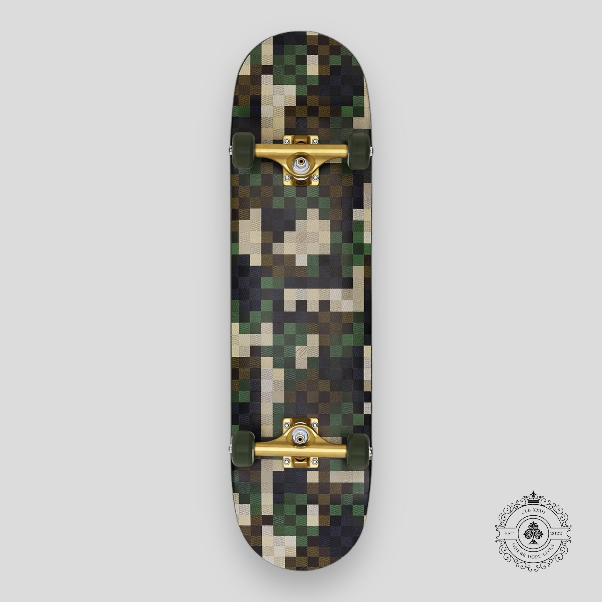 Skateboard Louis Vuitton Damoflage
