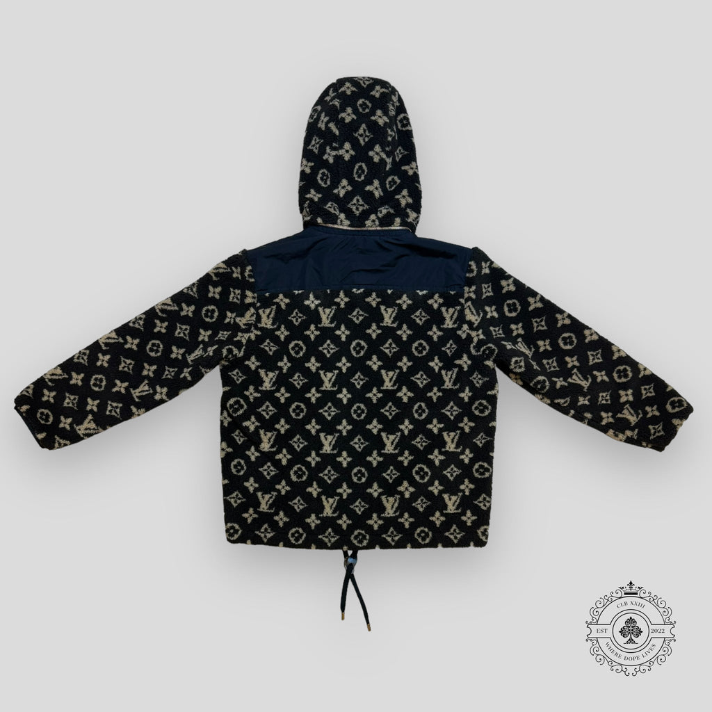 Blouson en polaire marron Louis Vuitton Monogram