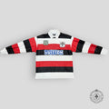 Polo de rugby Louis Vuitton en cuir intarsia à manches longues