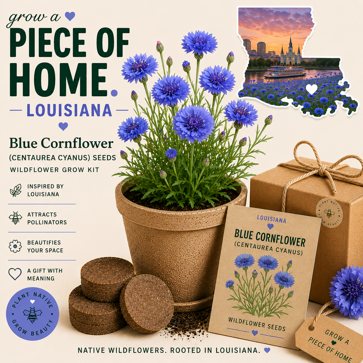 Kit de culture de bleuet de Louisiane