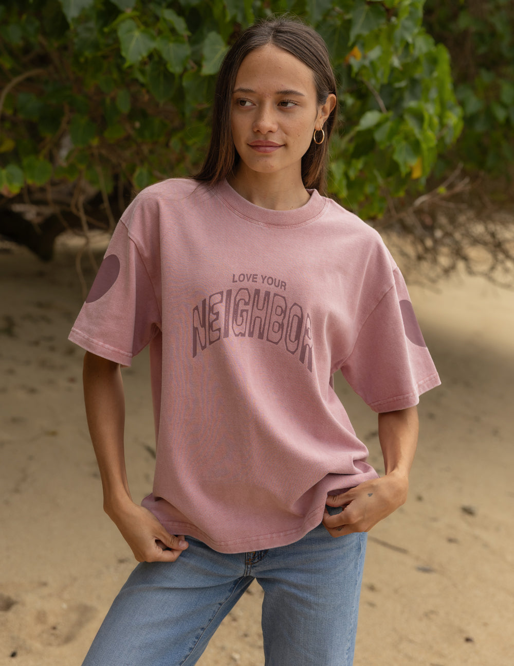 T-shirt lourd Aime ton prochain