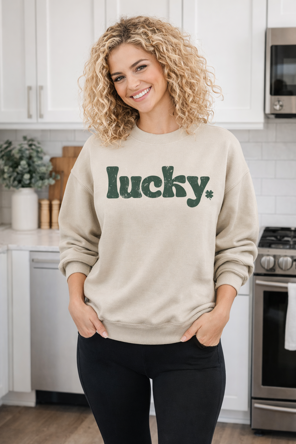 Sweat-shirt ras du cou Porte-bonheur