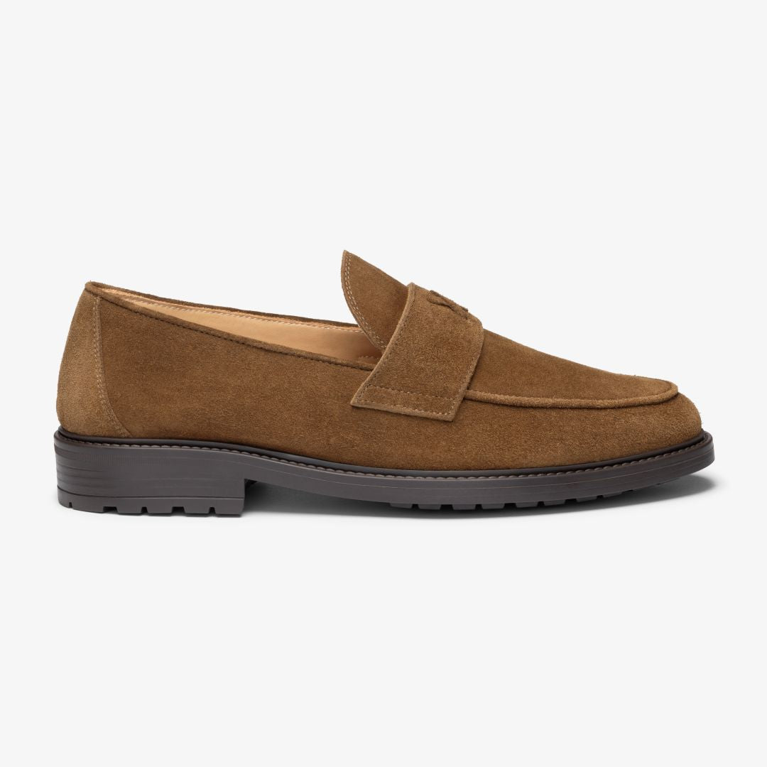 Men's Brown Suede Lug Centesimo