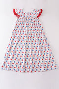 Robe femme à imprimé étoile patriotique rouge
