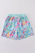 Maillot de bain papa arc-en-ciel menthe éclaboussures