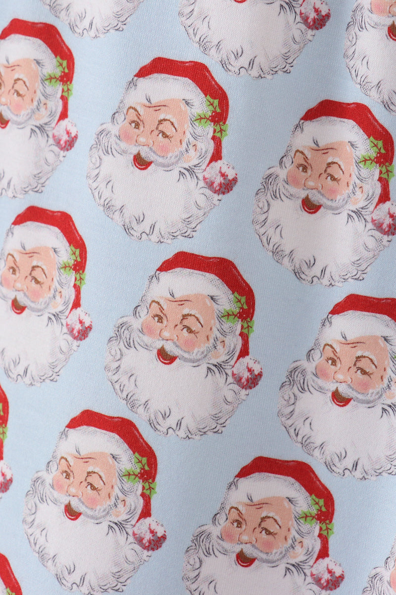 Pantalon de pyjama homme Père Noël bleu de Noël
