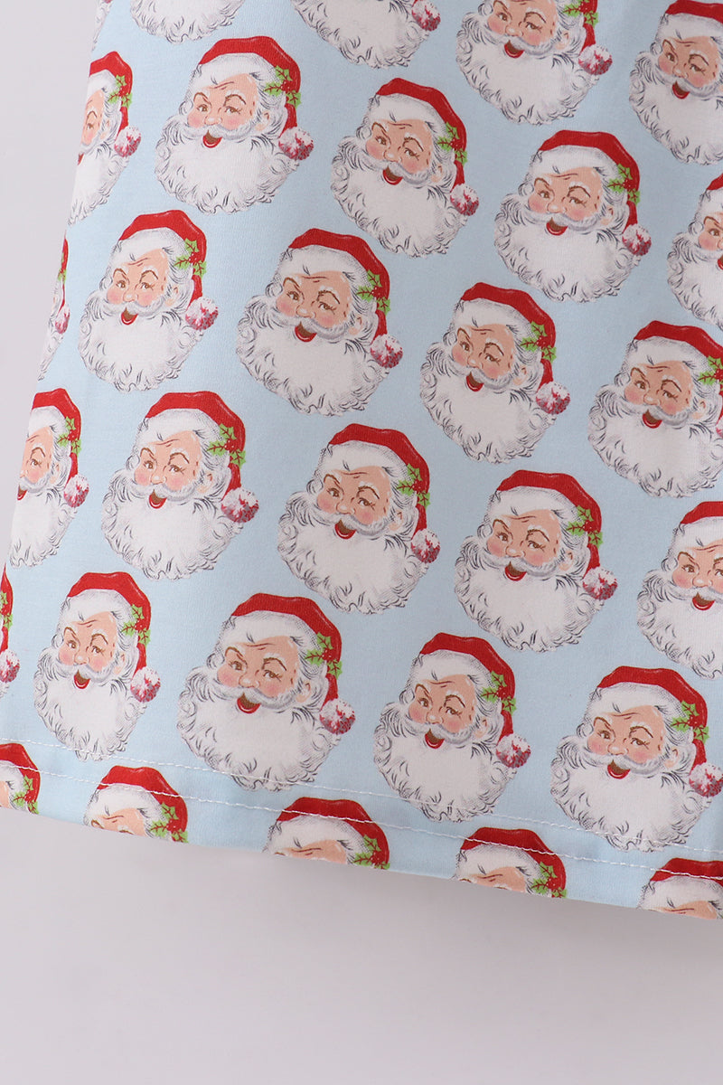 Pantalon de pyjama homme Père Noël bleu de Noël