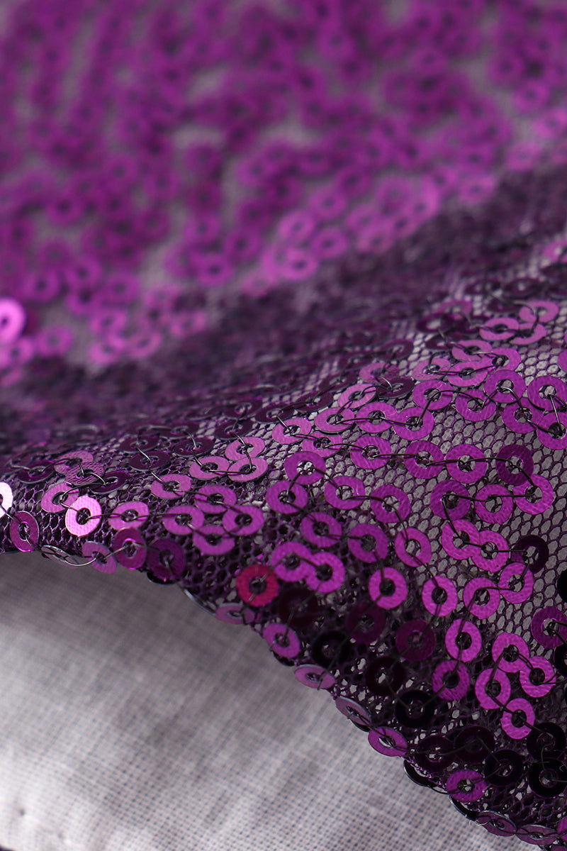 Jupes-shorts à paillettes violettes Mardi Gras mère-fille