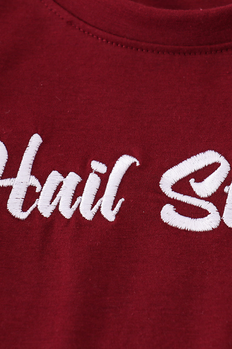 Ensemble de broderie Grenat Hail State