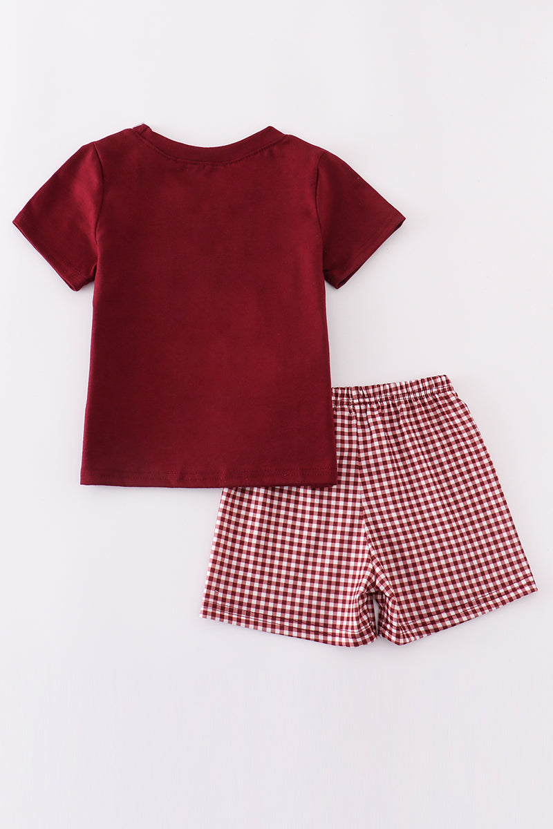 Ensemble de broderie Grenat Hail State