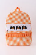 Sac à dos à volants à carreaux brodé Orange Tennessee