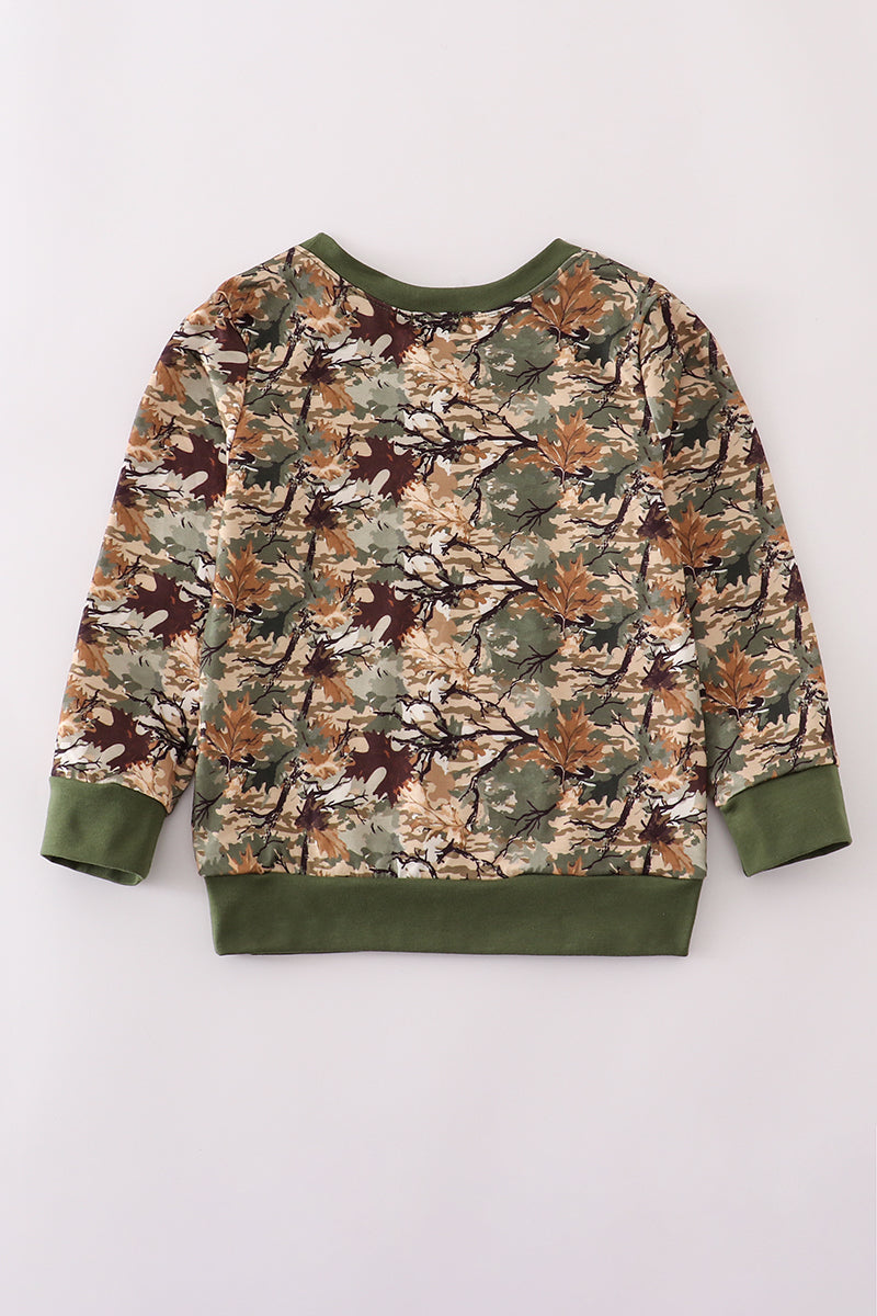 Sweat-shirt camouflage père et moi
