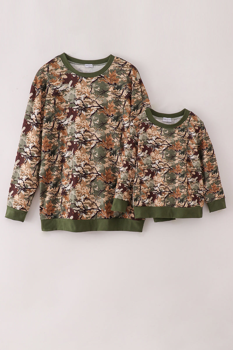Sweat-shirt camouflage père et moi