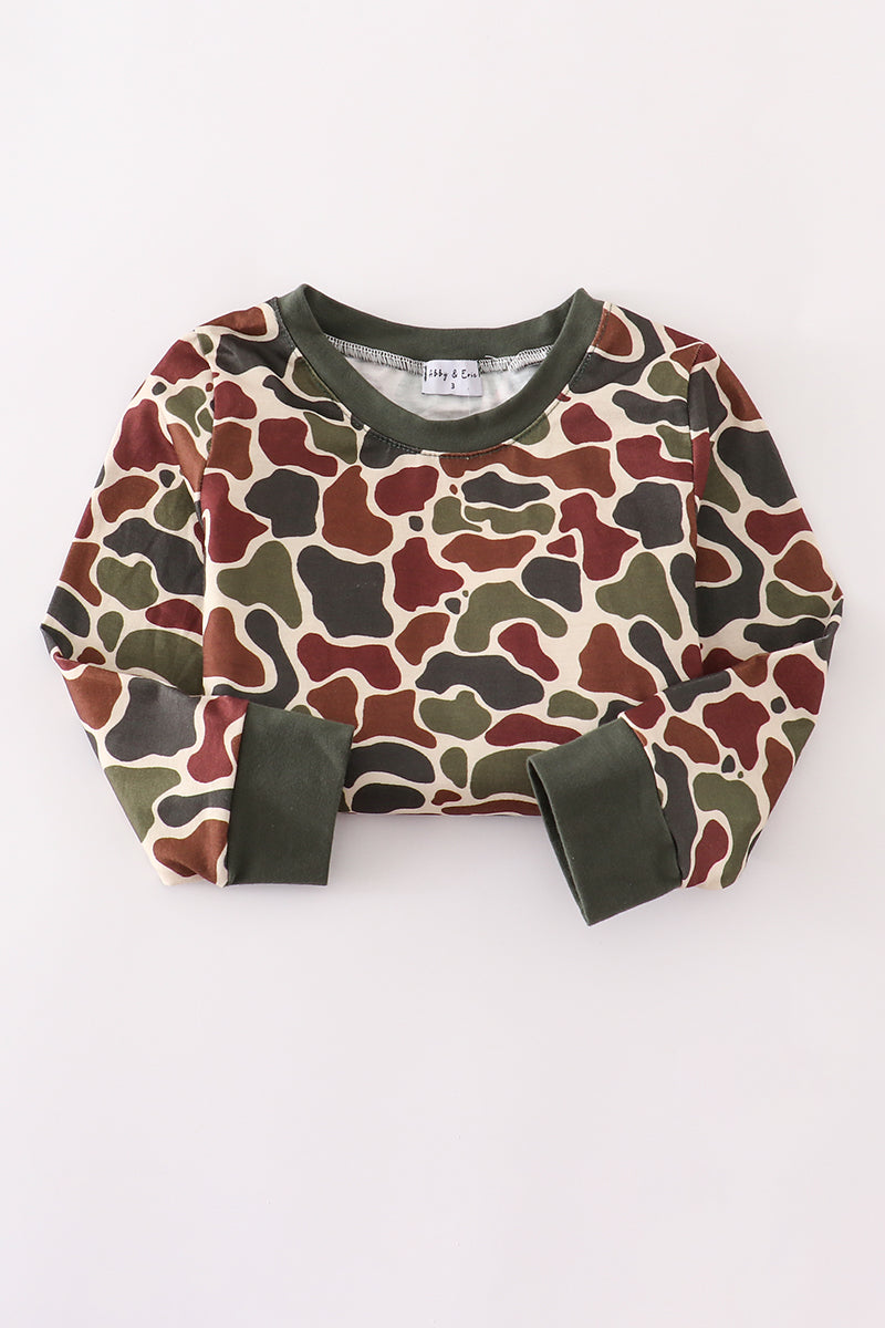 Sweat-shirt camouflage papa et moi