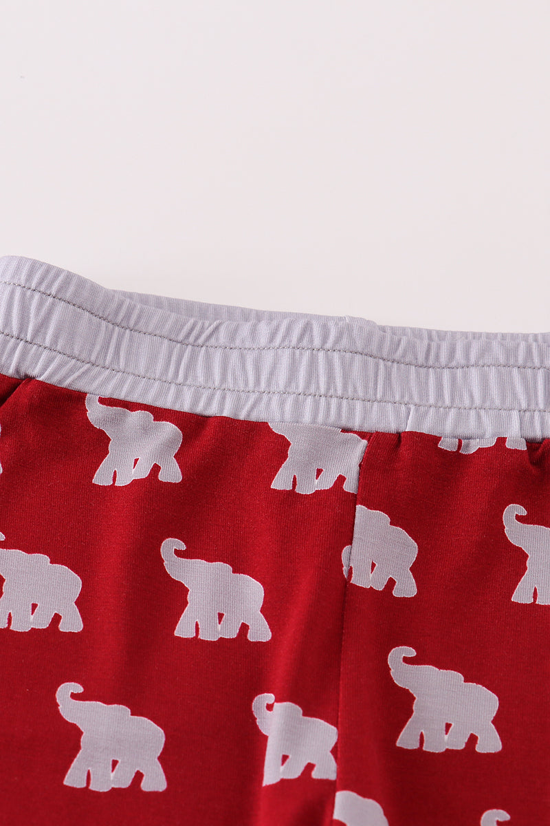 Ensemble pyjama en bambou imprimé éléphant Roll Tide Alabama