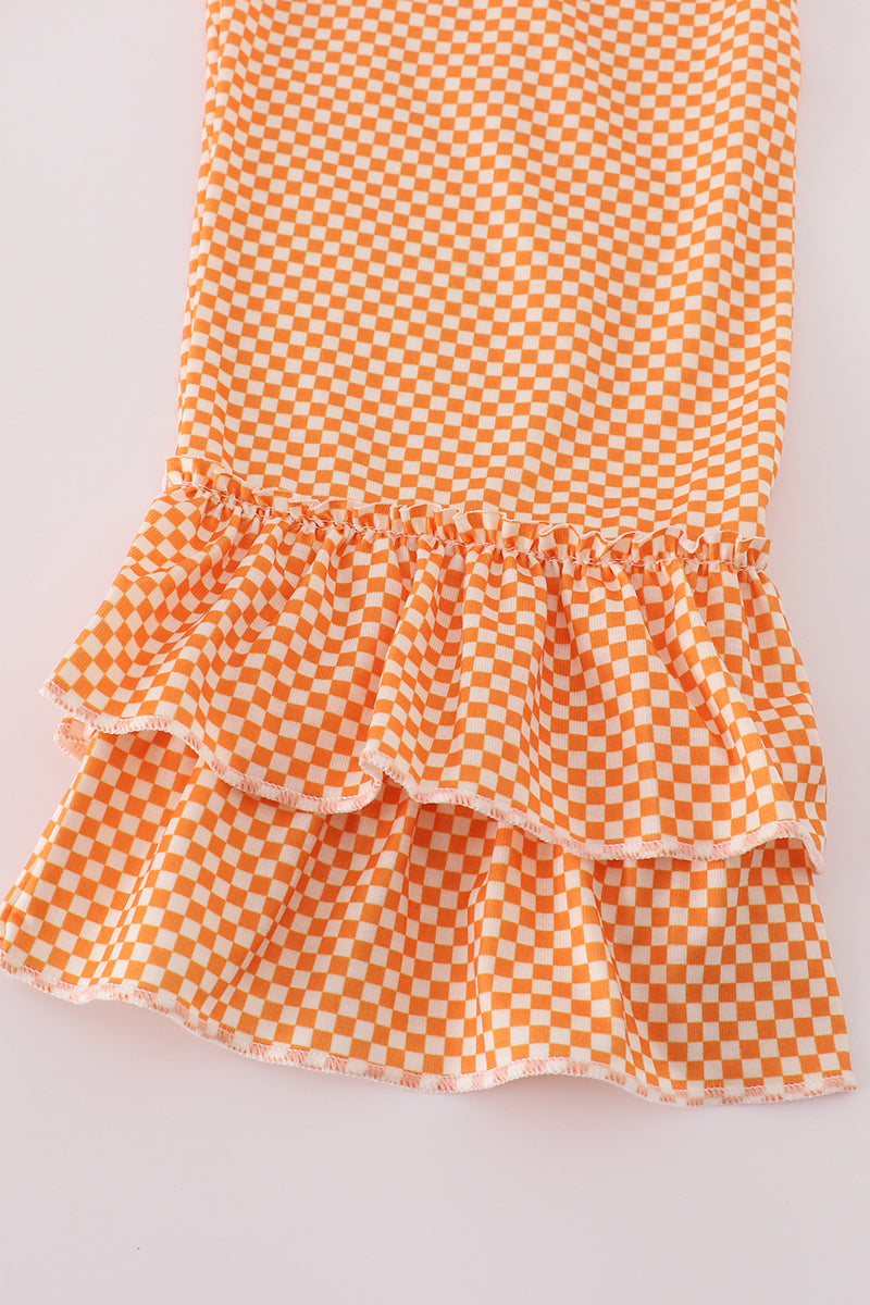 Ensemble pantalon à volants avec appliqué Orange Tennessee Volunteers