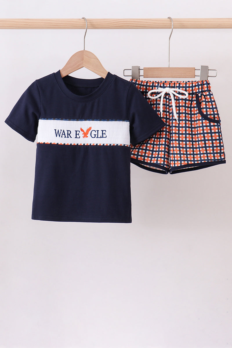 Ensemble short smocké Aubie le War Eagle