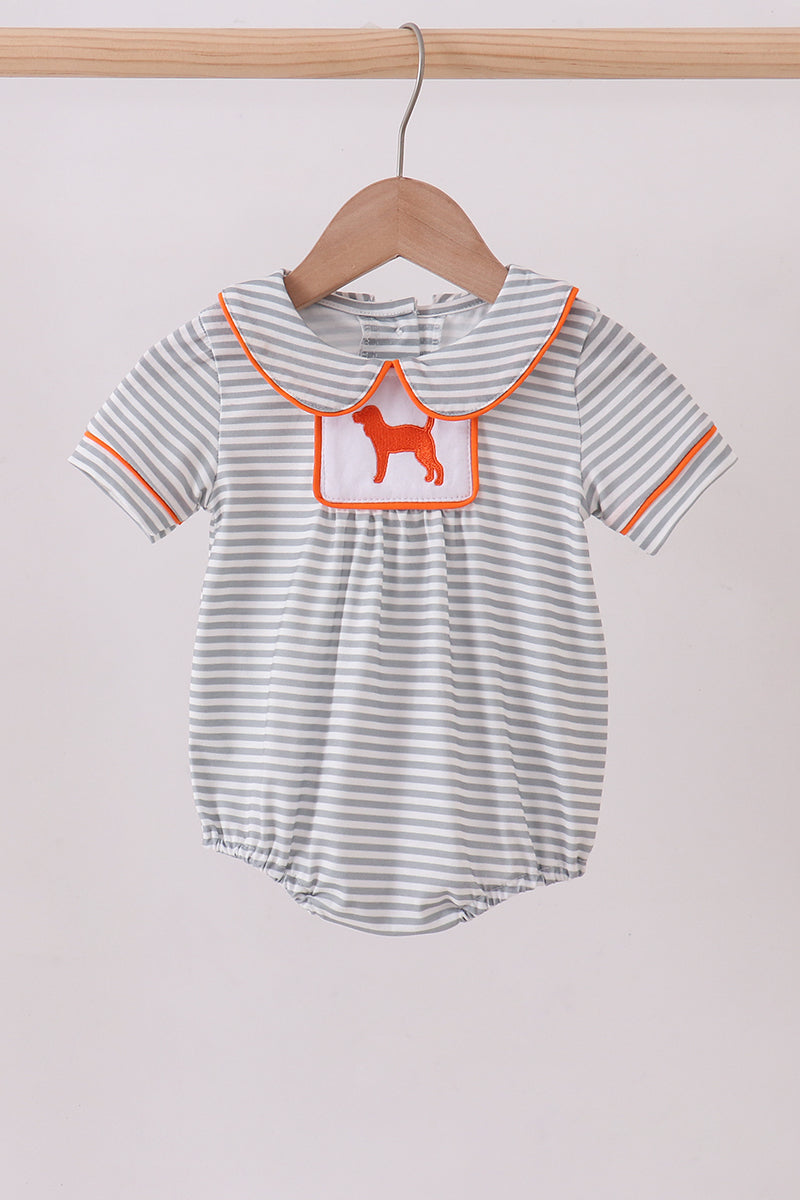 Combinaison-bulle rayée brodée orange Tennessee