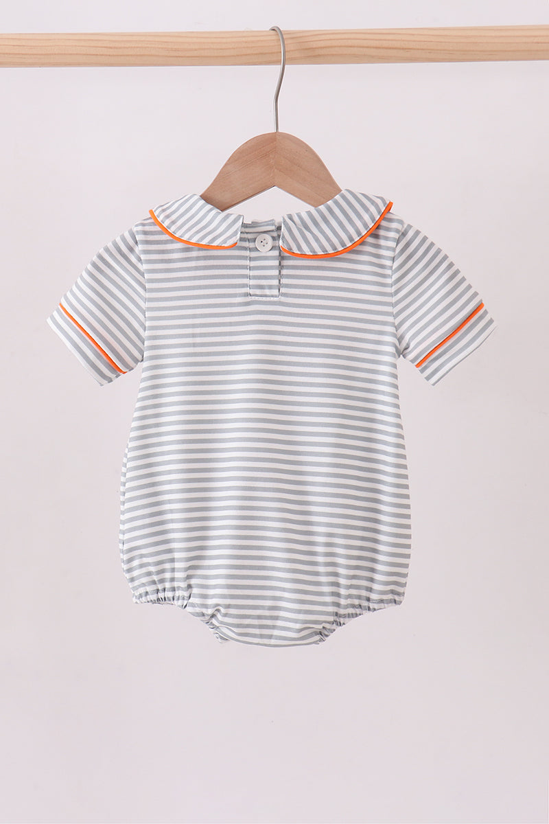 Combinaison-bulle rayée brodée orange Tennessee