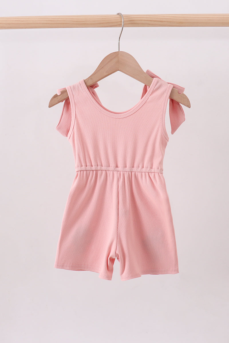 Combinaison brodée personnage rose