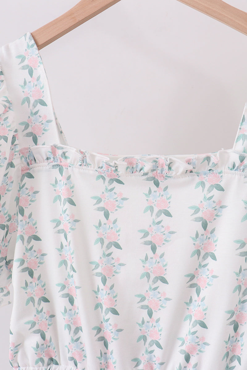 Robes mère-fille à imprimé floral
