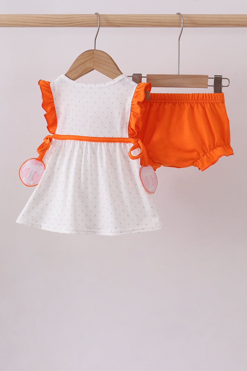 Ensemble bloomer avec broderie nœud et volants Tennessee