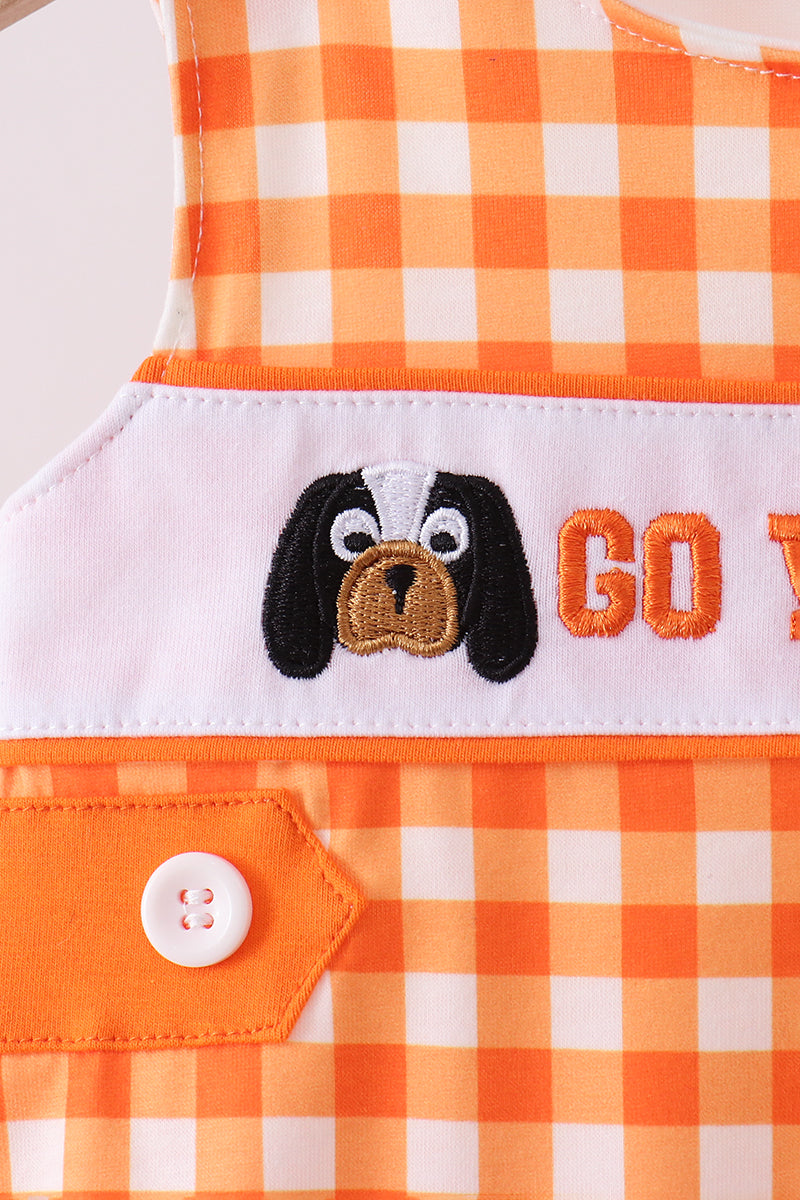 Barboteuse vichy brodée "Tennessee Go Vols"