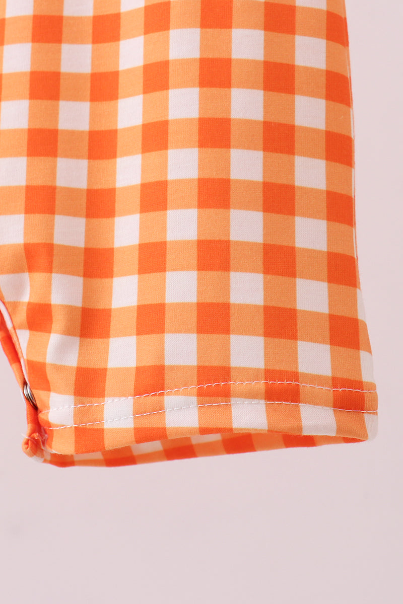 Barboteuse vichy brodée "Tennessee Go Vols"