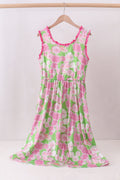 Robe rose fleurie
