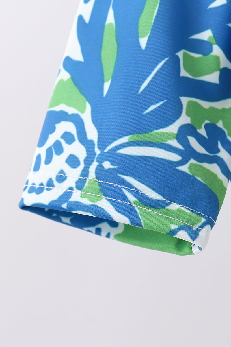 Ensemble anti-UV à volants « Jardin océanique »