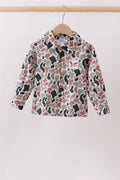 Chemise boutonnée brodée Canard Camouflage