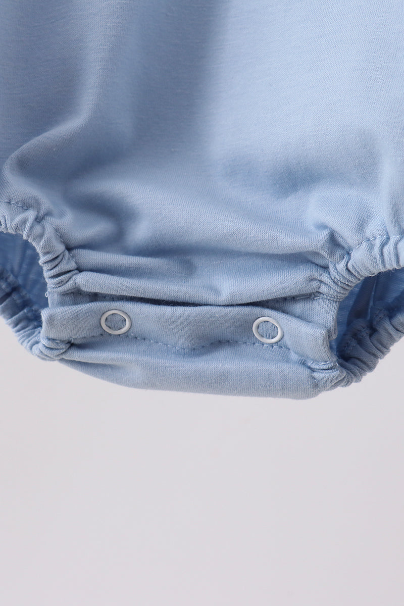 Bulle à rayures bleues
