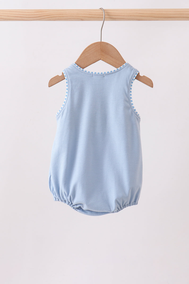 Bulle à rayures bleues