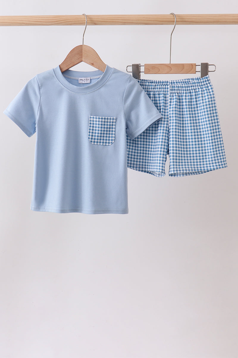 Ensemble écossais bleu