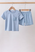 Ensemble écossais bleu