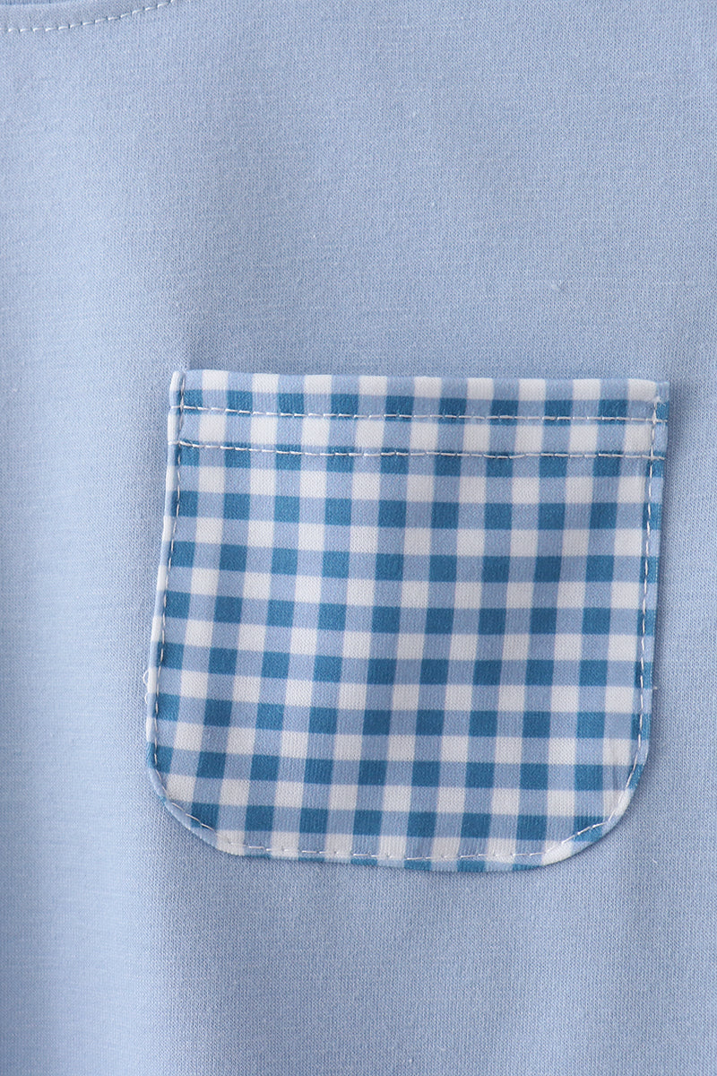 Ensemble écossais bleu