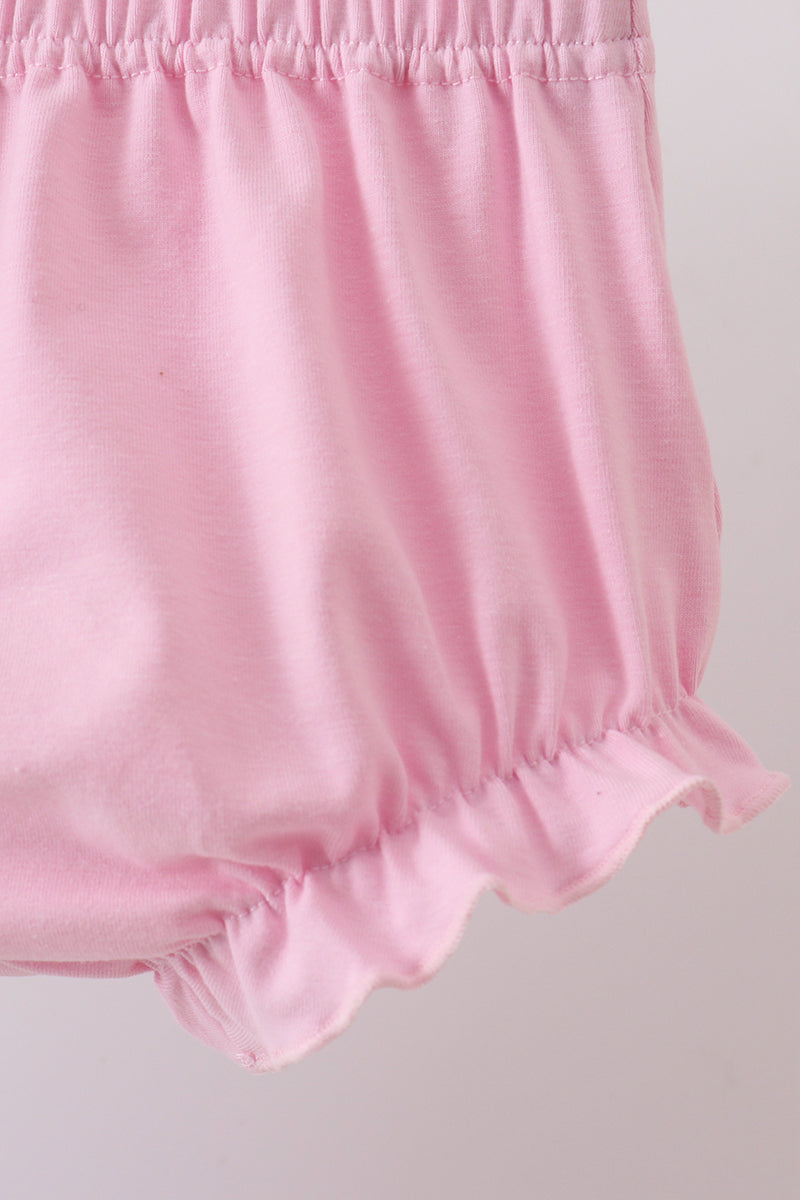 Ensemble bloomer en dentelle florale