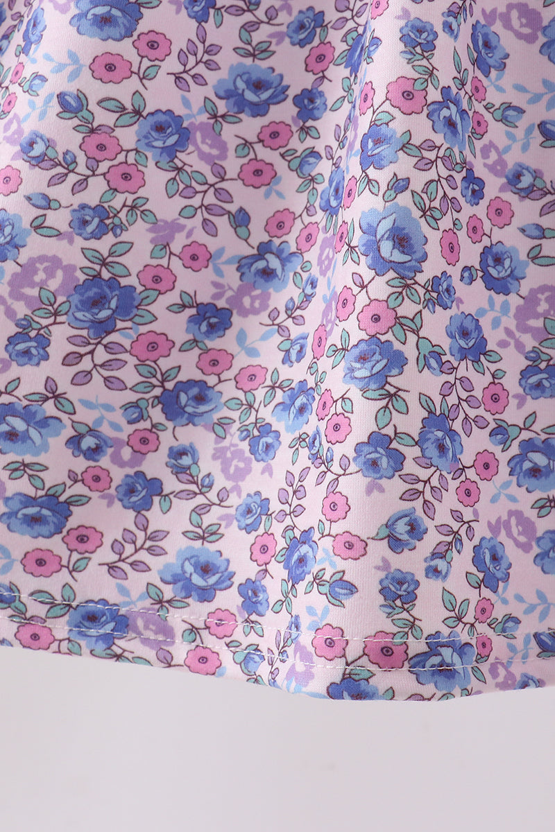 Robe en dentelle florale