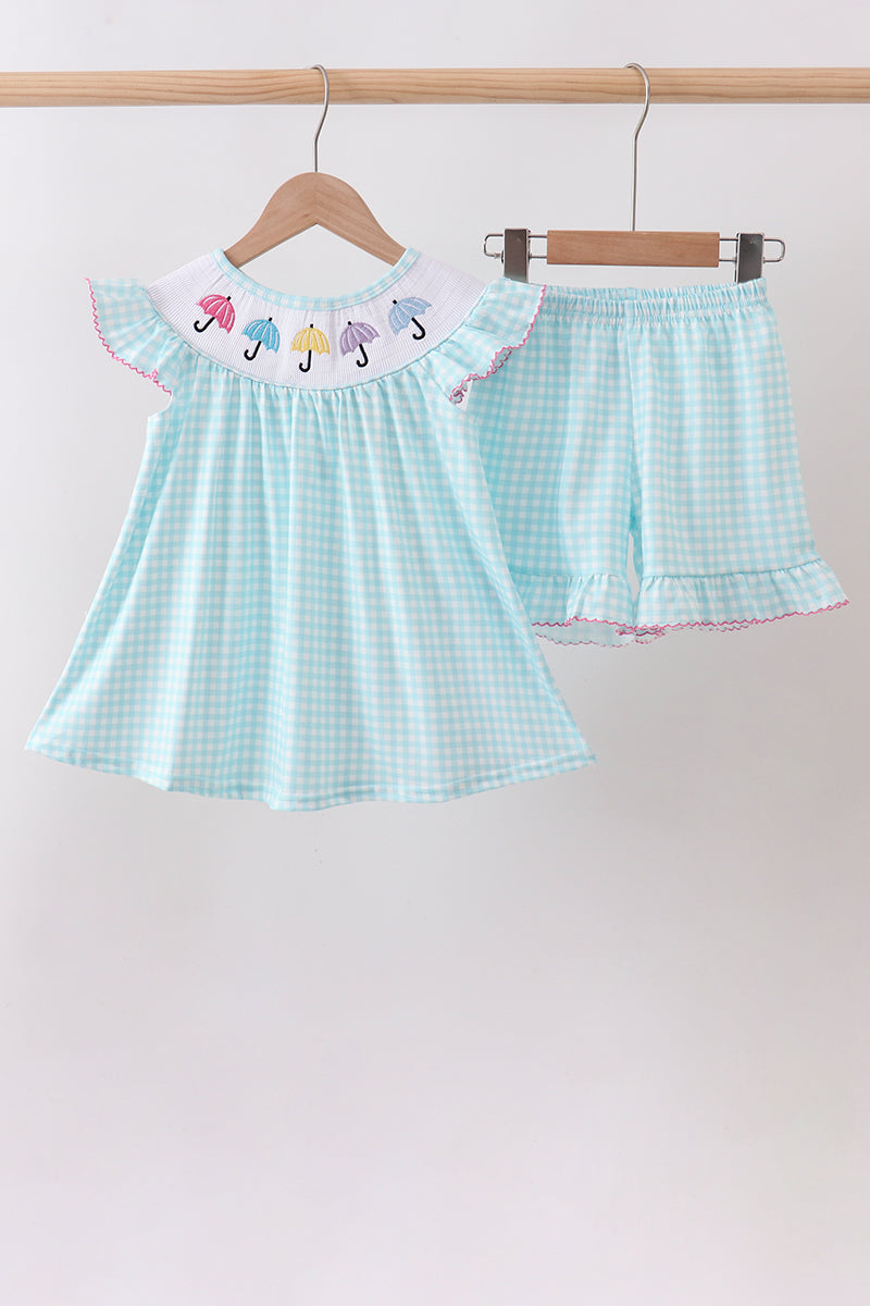 Ensemble smocké Parapluie Bleu