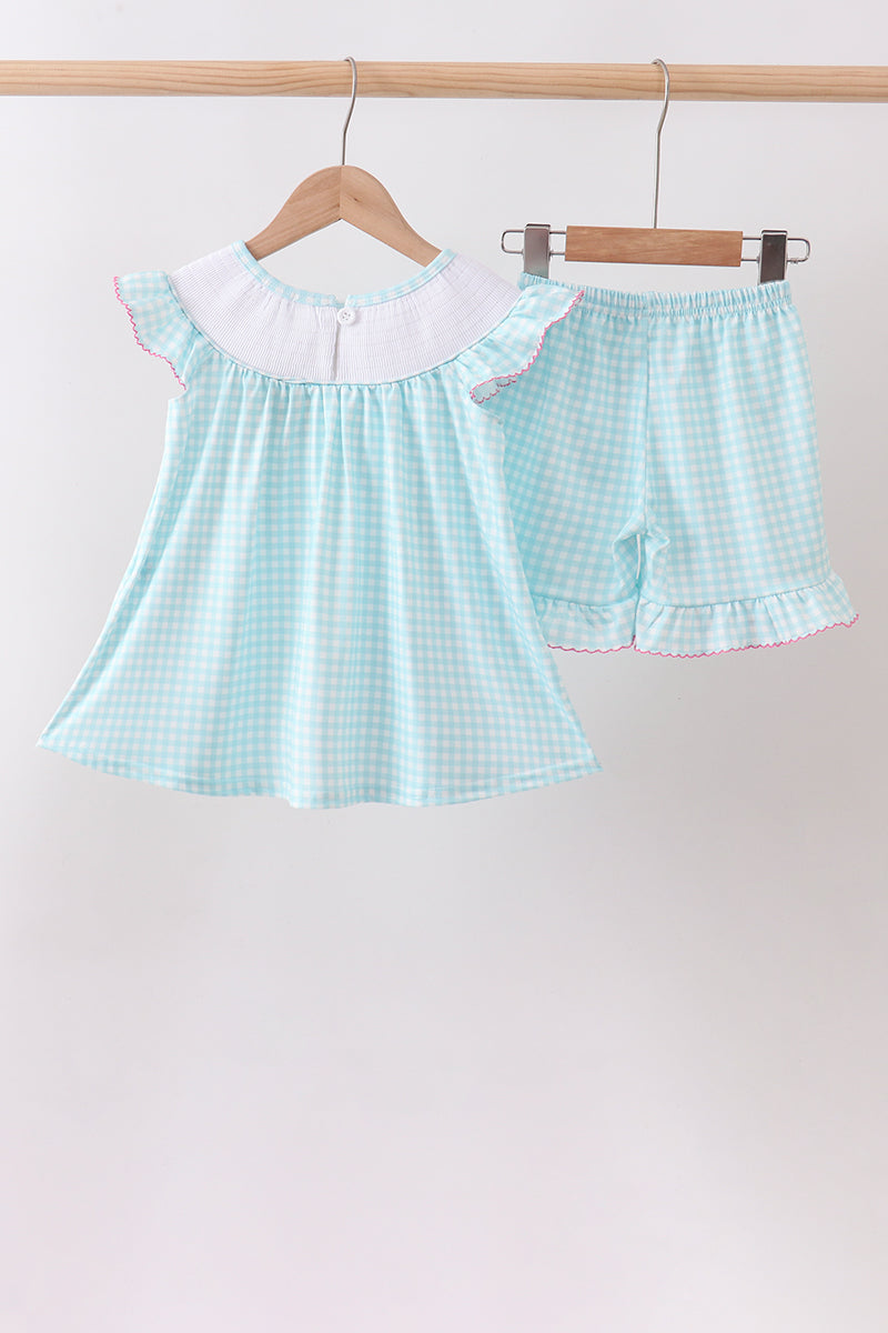 Ensemble smocké Parapluie Bleu