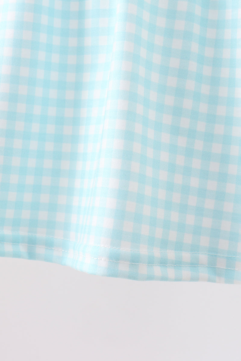 Robe smockée Parapluie Bleu