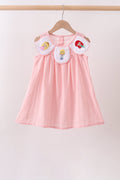 Robe Jacquard Brodé Princesse Rose