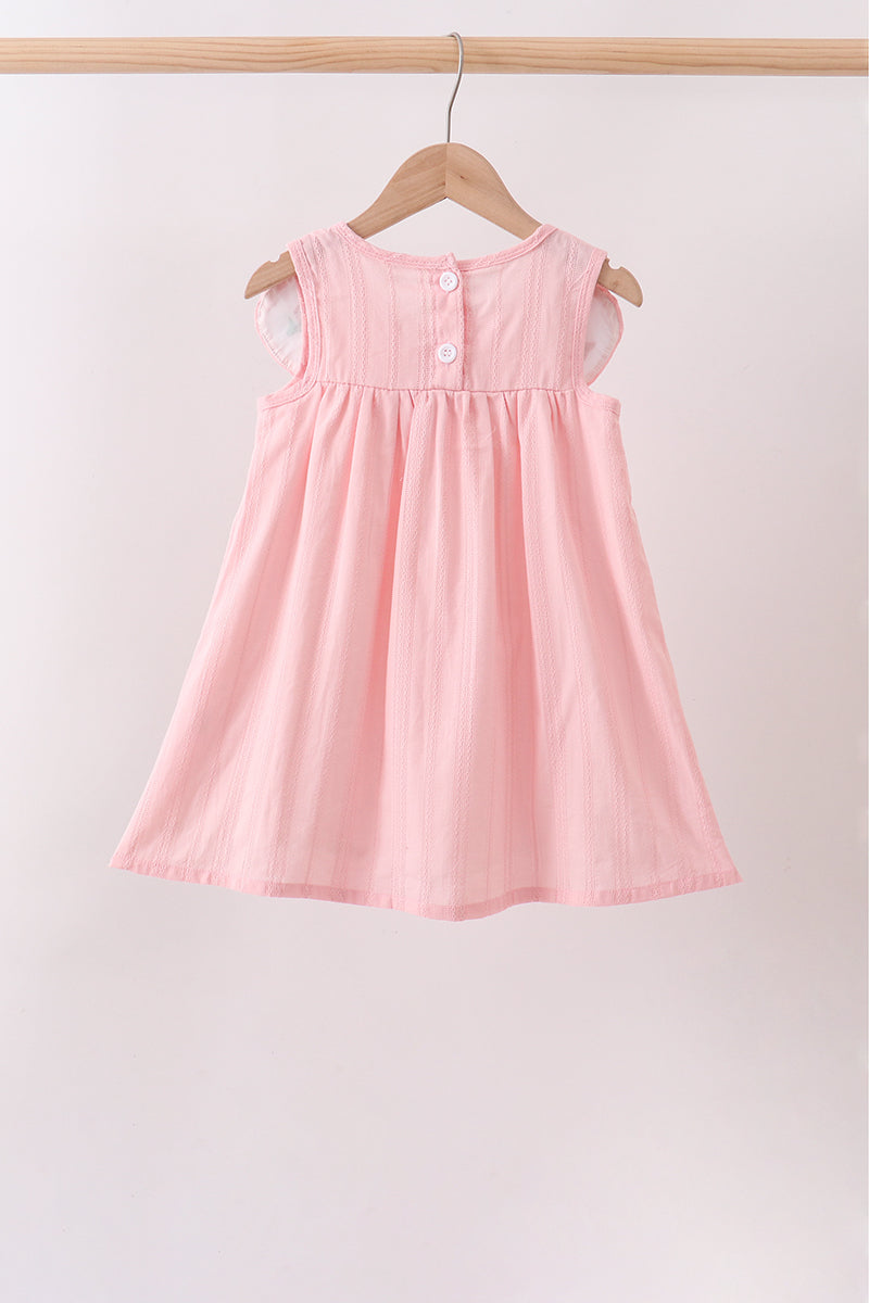 Robe Jacquard Brodé Princesse Rose