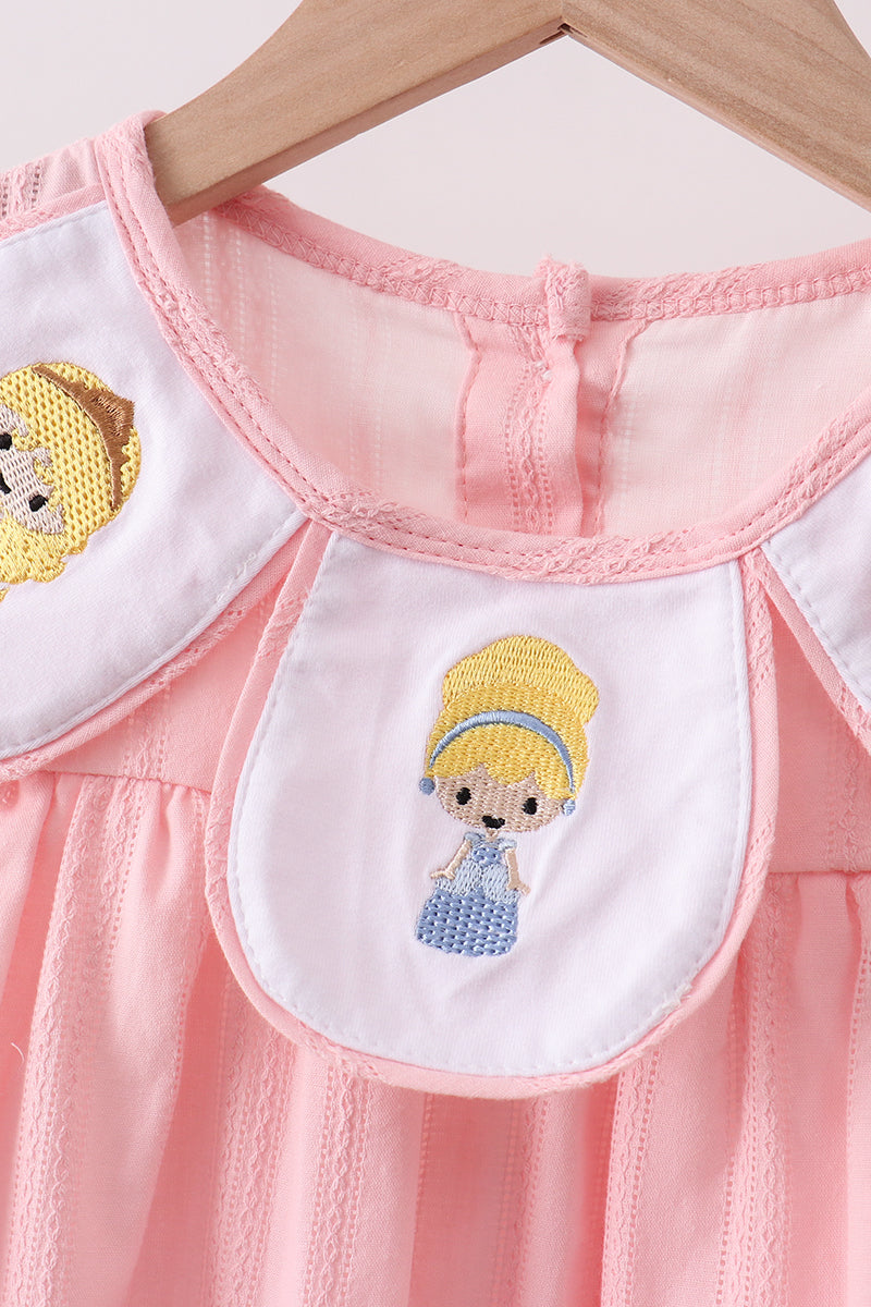 Robe Jacquard Brodé Princesse Rose