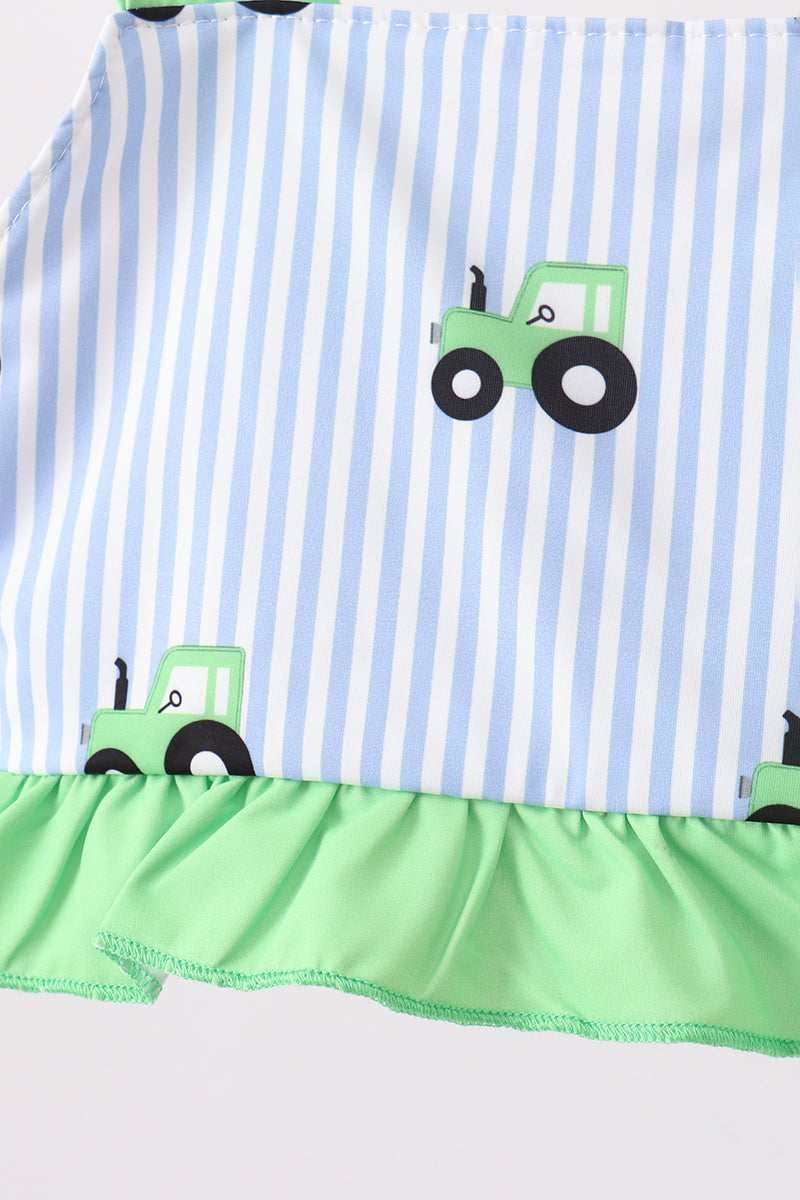 Ensemble de bain UPF Tracteur Bleu