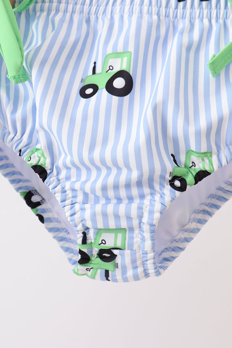 Ensemble de bain UPF Tracteur Bleu