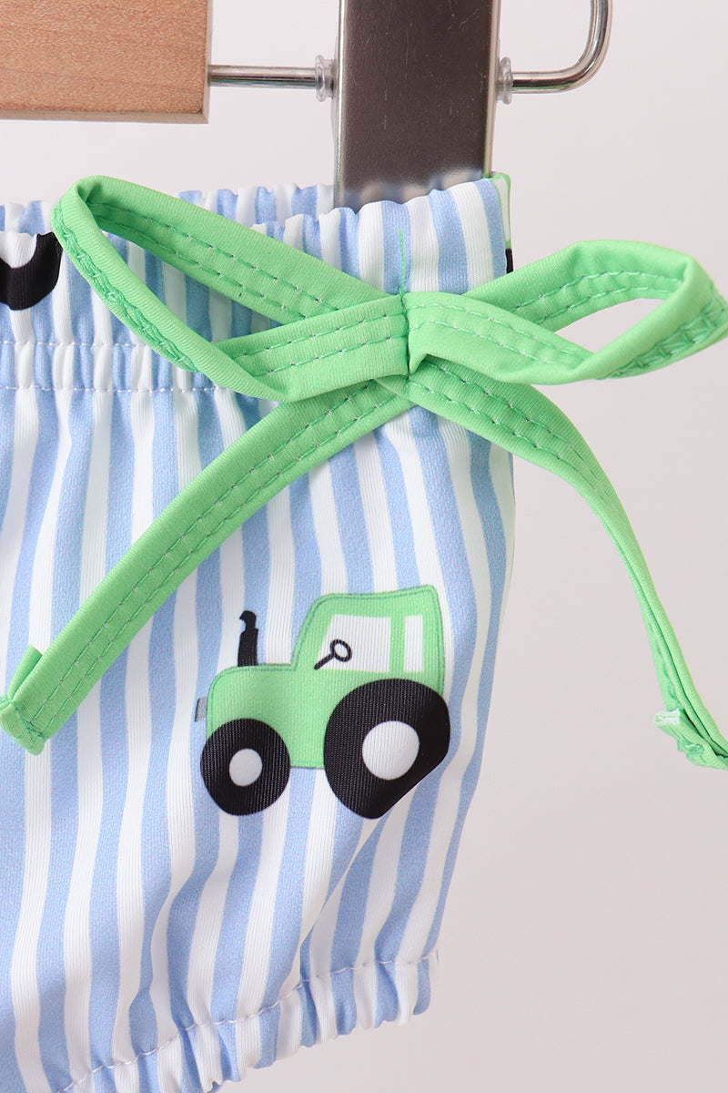 Ensemble de bain UPF Tracteur Bleu