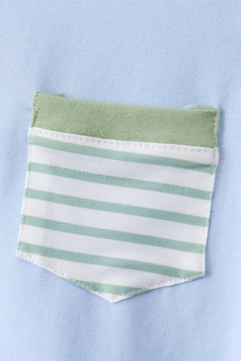 Ensemble rayures bleues