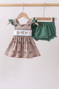Ensemble Bloomer Brodé Canard Vert